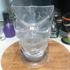 Halloween Frosted Skull Plastic Pitcher